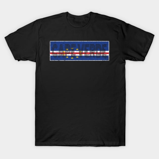 Cape Verdean National Flag Design Cape Verde Vintage Gift T-Shirt by Grabitees